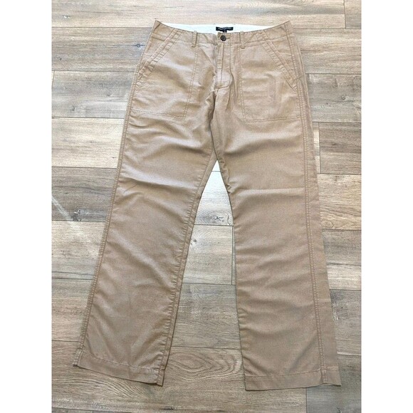 Banana Republic Other - Banana Republic Linen Pant Mens 34x31 Beige Relaxed Straight Beach Casual